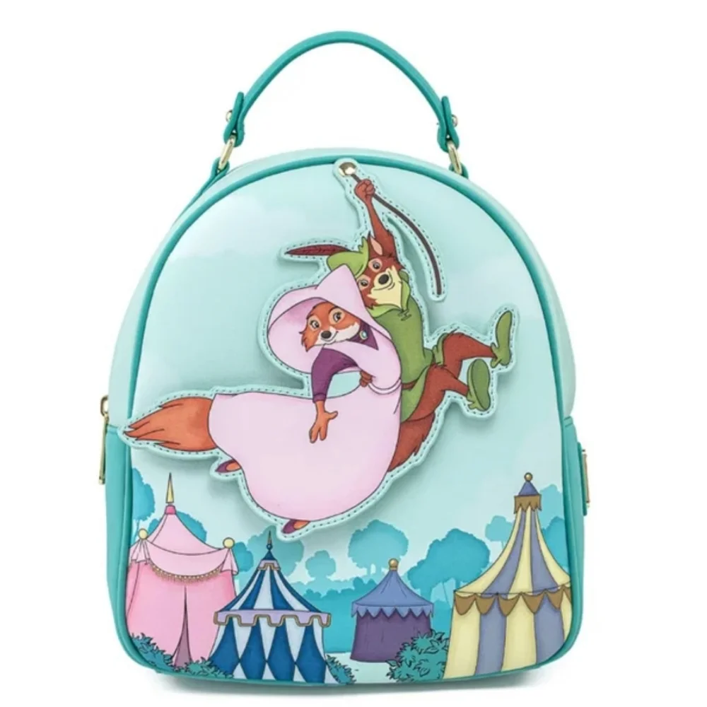 Loungefly Disney Robin Hood Rescues Maid Marian Backpack